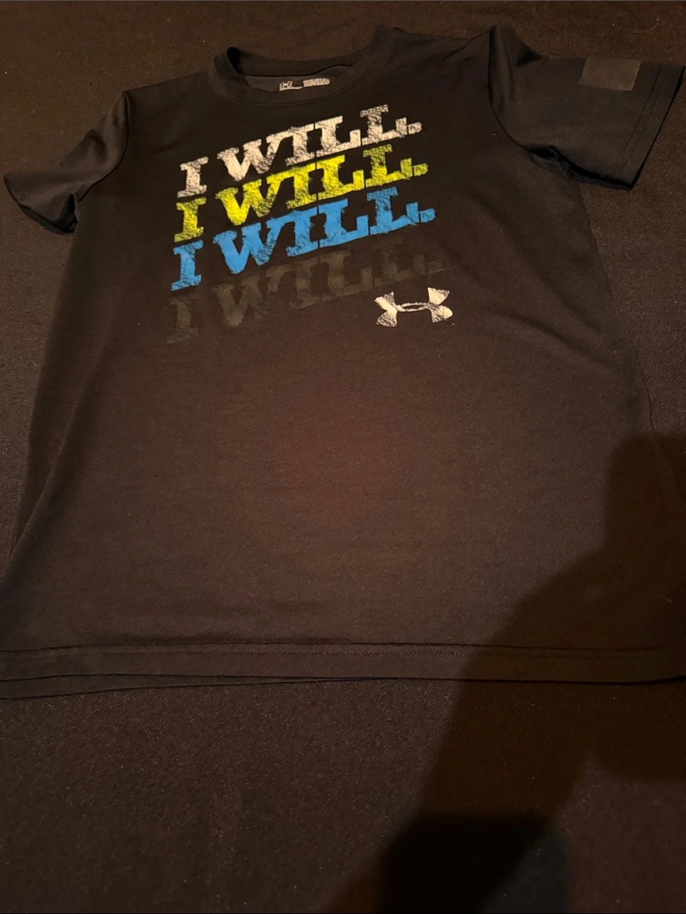 Under Armour Black 'I WILL' Graphic Tee